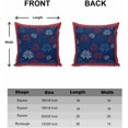 thumbnail image 6 of 4th of July Throw Pillow Covers 18x18 Set of 2 Patriotic Stars Fireworks Decorative Pillows Cushion Case Poppy Leaves Pillowcases Independence Day Throw Pillows for Couch Sofa Bedroom Garden Decor, 6 of 6