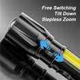 thumbnail image 2 of Torch Lamp Lantern Waterproof 2000lumen Zoom Focus Adjustable Built In Battery Wholesale New Mini Led Flashlight Usb Charge 2023, 2 of 6