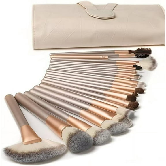 Makeup Brushes Sets Professional 18 Pcs Make up Brushes Premium Synthetic Foundation Brushes Blending Face Powder Blush Eyeshadow Eyeliner Make Up Brush Kit with PU Leather Bag