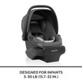 thumbnail image 2 of Asiento de coche infantil Evenflo LiteMax NXT con SensorSafe Anchor Gray, 2 of 8