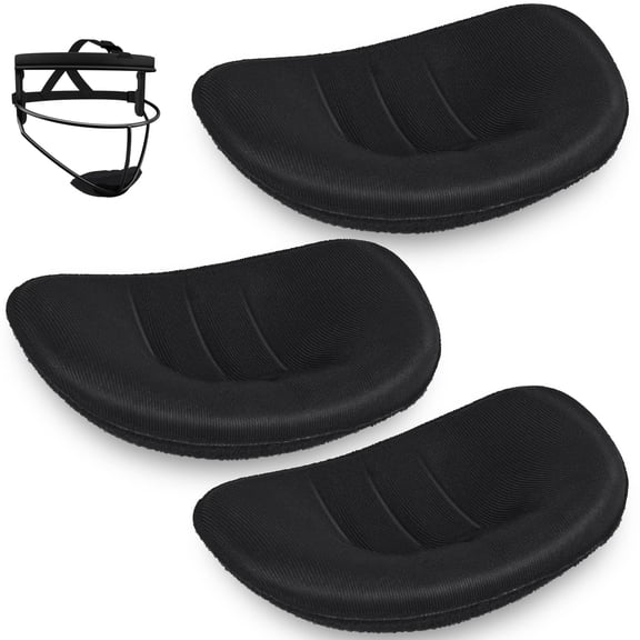 3X Softball Fielder's Facemask Chin Cup Face Defense Chin Cup Protective Catchers Mask Replacement Chin Pad, Baseball Softball Pitchers Helmet Padding Men Women Teensm