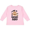 thumbnail image 3 of Inktastic Monkey I Love Hanging out with My Pappy Boys or Girls Long Sleeve Toddler T-Shirt, 3 of 5