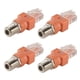 thumbnail image 1 of Coaxial to Ethernet Adapter, 4 Pack Coax RF F Female to RJ45 Male Converter for Line Tester, 1 of 5