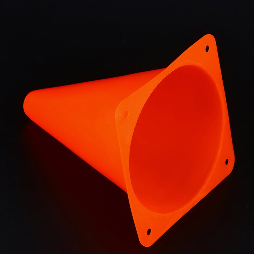 ETHZZLE 16Pcs Plastic Agility Cones Orange for Outdoor Sports Practice and Games