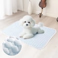 thumbnail image 4 of Dog Cooling Mat for Medium Dogs - Cooling Pad for Dog, Cool Blanket for Dogs Machine Washable, Pet Cool Mat for Indoor, Outdoor, Couches, Crates, Car Seats for Trips (Grey), 4 of 7