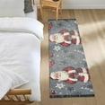 thumbnail image 3 of Yayeee Runner Rug for Bedroom 2'x6' Machine Washable Hallway Non Slip Mat, Christmas Santa, 3 of 8