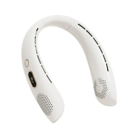 

Portable Hanging Fan Hands Bladeless Fan Operated Wearable Personals Fan Leafless Rechargeable Headphone Design USB Powered Hanging Necks Fan 3 Speeds