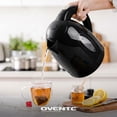 thumbnail image 3 of OVENTE 1.7L Electric Kettle with 1100W Fast Boiling Water, Black KP72B, Best for Coffee or Tea, BPA-Free, Water Level Gauge, Auto Shut-Off, Indicator Light, Boil-Dry Protection & Removable Filter, 3 of 8