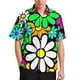 thumbnail image 3 of Blusas con gráficos de flores coloridas para hombres, ropa con estampado floral 3D brillante, camisas de playa, estética de vacaciones, Y2k, camisetas de manga corta para niños, 3 of 5