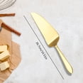 thumbnail image 2 of Stainless Steel Cake Server, Cake Pie Server, 2 In 1 Cake Cutter Server, Cake Cutter for Wedding, Thickened Dessert Slicing Tool, Non Stick Dessert Serving Knife, Pizza Pastry Cake Slicer,Gold, 2 of 6
