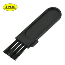 Uxcell Shaver Cleaning Brush Tools Black with 1.9 Inch Plastic Handle, 4 Counts