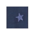 thumbnail image 3 of CARBON COPY Womens New 1285 Navy Stars Embroidered Short Sleeve Top L B+B, 3 of 3
