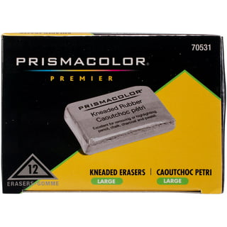 70531 PrismaColor Kneaded Eraser, Large Size, Grey Rubber, Pack of 2
