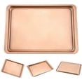 thumbnail image 4 of DIY Baking Tray, Rectangular Baking Sheets, Carbon Steel Bakeware for Fish Pizza Biscuit, Cookie Sheet Baking Set, Baking pan Kitchen Tools(L,Black), 4 of 7