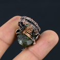 thumbnail image 4 of Natural Labradorite Gemstone Handmade Copper Wire Wrap Ring Size 4.5, 4 of 4