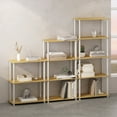 thumbnail image 3 of Furinno 3 Tier Multipurpose Compact Display Standard Bookcase, Woods White, 29.60", 3 of 6