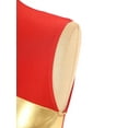 thumbnail image 5 of Alvivi Womens Lyrical Liturgical Praise Dance Dress Gold Color Block Metallic Irregular Worship Costume Red XL, 5 of 7