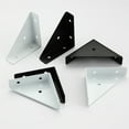 thumbnail image 4 of NICERIO Triangle Shelf Brackets Black Corner Braces for Furniture Components 8Pcs, 4 of 6