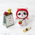thumbnail image 3 of 1 Set 3D Cartoon Cute Needle Felting Felting Wool for Children DIY Decor Red, 3 of 9