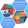 thumbnail image 6 of KONTONTY Storage Cube Organizer with Lid and Handles 2pcs Capacity Box for Clothes and Essentials Stylish Home Closet, 6 of 8