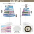 thumbnail image 3 of BZSMCE Table Lamp Creative Pink Reflection Pattern Simple Pattern Night Light, 3 of 8