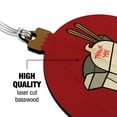 thumbnail image 3 of Chinese Food Takeout Box with Chopsticks Wood Christmas Tree Holiday Ornament, 3 of 6