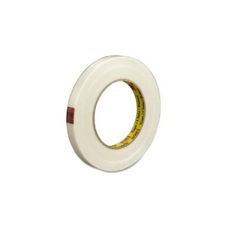 3M COMMERCIAL OFC SUP DIV Filament Tape, 3 Core, 3/4x60Yards, Clear