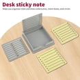 thumbnail image 2 of 2 Pcs Sticky Notes Holder Cute with Stencil Self-Stick Notepad Holder Note Dispenser for Desk Sticky Notes Organizer Daily to-do Notepad Underline Stencil, 2 of 10
