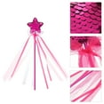 thumbnail image 2 of Baby Girl Glitter Star Wands Wands Angel Wands palos con accesorios de cintas, 2 of 5