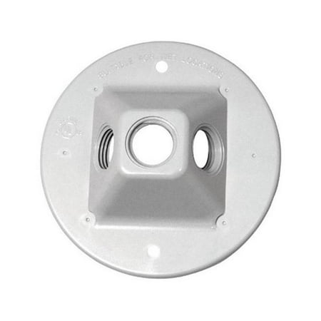 

14390WH Plastic Round Lamp Holder White