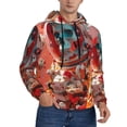 thumbnail image 2 of Salouo Space Skeleton Art Pattern Men's Fall Hoodie Sweatshirt,Sport Hoodie with Pockets for Men Pullover Casual Hooded Sweatshirt-X-Large, 2 of 7