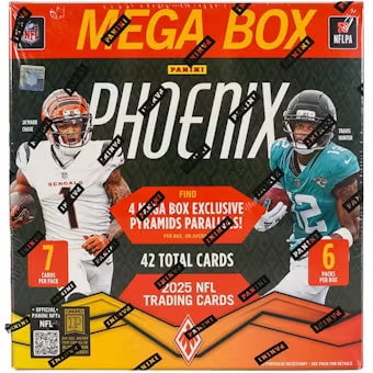 2025 Panini Phoenix Football Trading Card Mega Box Factory Factory   Case