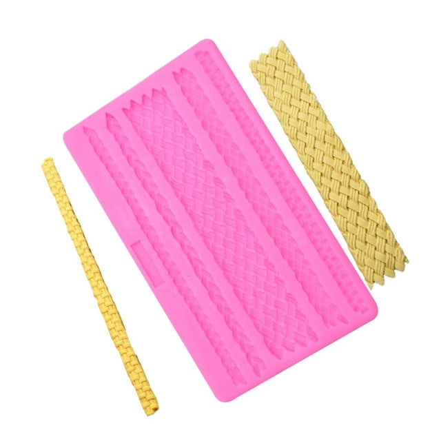 Fiudx Artículos en oferta con ofertas flash Molde para glaseado de fondant con forma de cuerda para decoración de tartas de boda