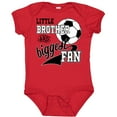 thumbnail image 3 of Inktastic Little Brother and Biggest Fan Soccer Player Boys Baby Bodysuit, 3 of 5