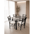 thumbnail image 3 of Juego De Comedor Moderno De 4 Sillas Mesa De Vidrio Templado, 3 of 11