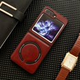 thumbnail image 4 of Magnetic Case Leather Phone Case For Samsung Galaxy Z Flip 5, 4 of 5