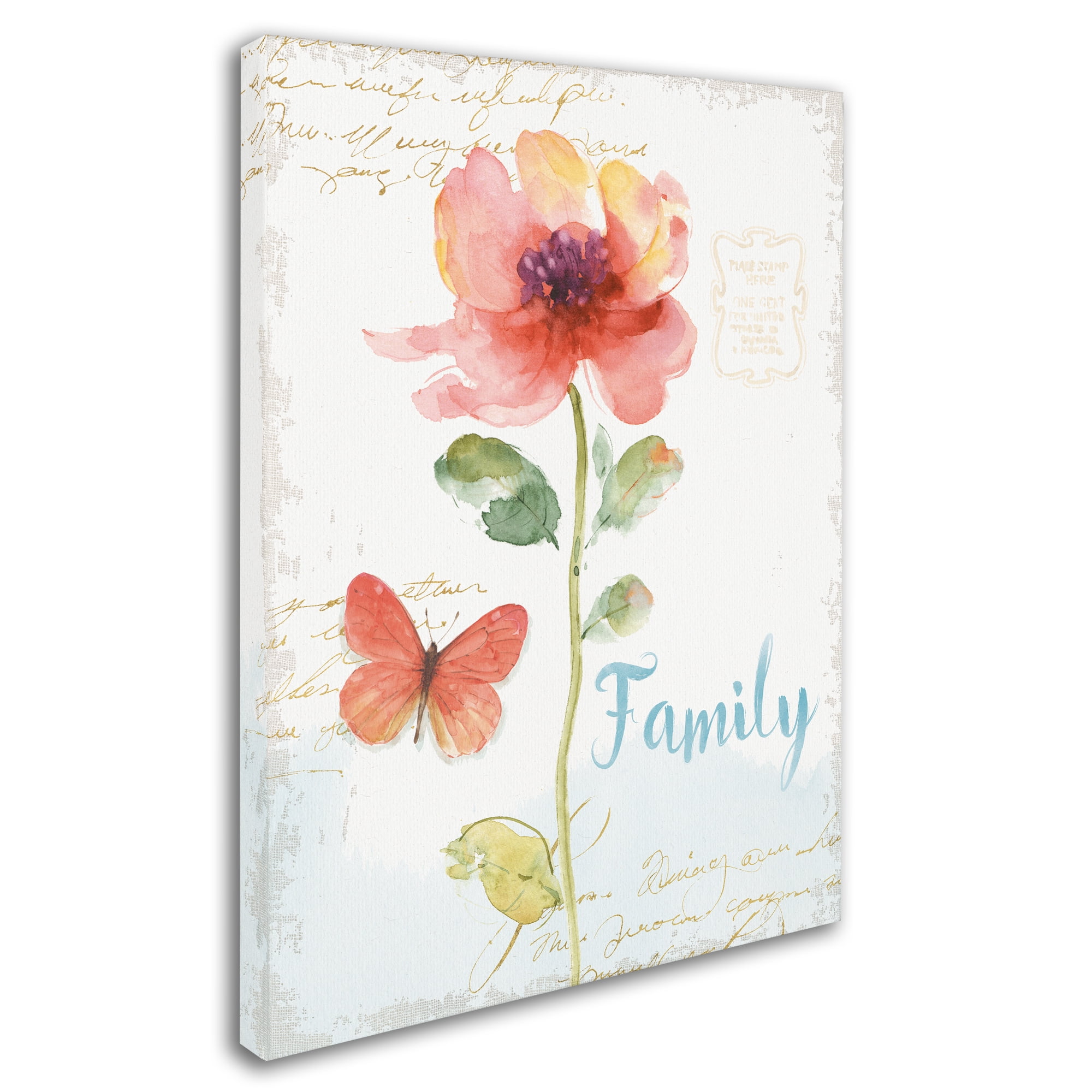 Trademark Fine Art Floral & Botanical Canvas Art ' Rainbow Seeds Floral IX Family ' by Lisa Audit