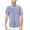 Blue, variant on Men's Button Down Plaid Checkered Short Sleeve Regular Fit Casual Dress Shirt (Red/Blue, 2XL)
