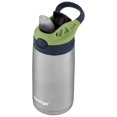 thumbnail image 2 of Contigo Kids Stainless Steel Water Bottle with Autospout Straw Lid Blueberry and Green Apple, 13 fl oz., 2 of 4