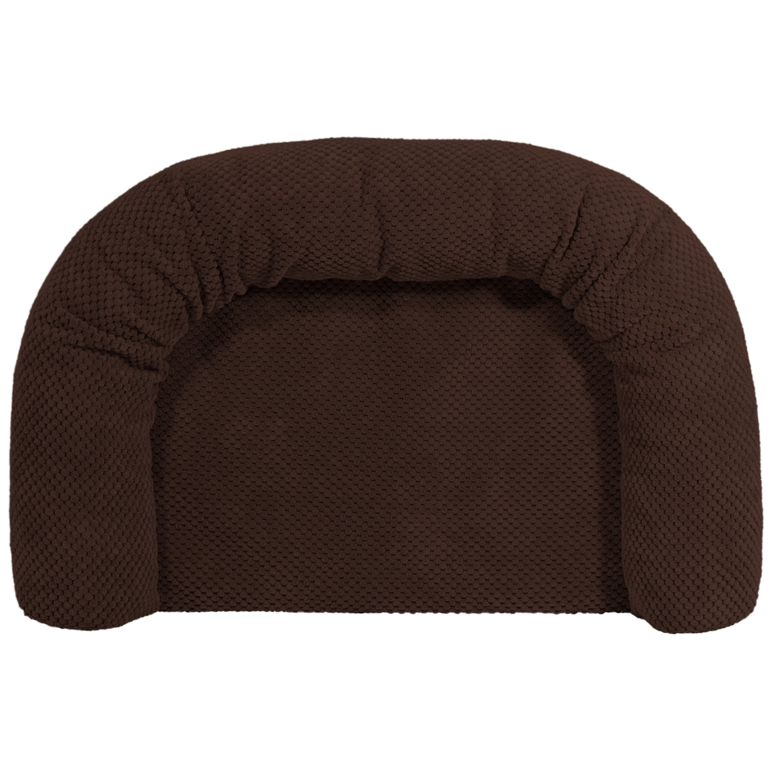Precious Tails Chenille Round Sofa Fold Out Orthopedic Pet Dog Bed