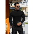 thumbnail image 2 of Oudiya Men's Mock Long Sleeve Turtleneck Lightweight Undershirt Thermal Sweater Tops, S-3XL, 2 of 6