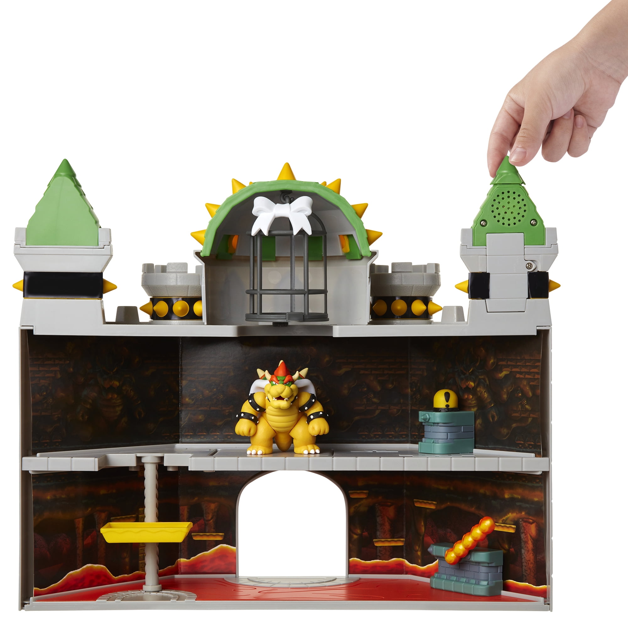 super mario bowser castle playset