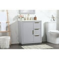 thumbnail image 2 of 30 inch single bathroom vanity in grey with backsplash, 2 of 8