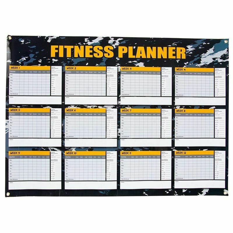 12 Weeks Dry Erase Fitness Planner For Workout Exercise Log Weight Loss Program Walmart Com 12 Weeks Dry Erase Fitness Planner For Workout Exercise Log Weight Loss Program Walmart Com