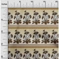 thumbnail image 1 of oneOone Cotton Poplin Tan Fabric Geometric|Leaves & Floral Block Diy Clothing Quilting Fabric Print Fabric By Yard 42 Inch Wide, 1 of 4