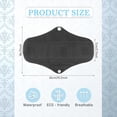 thumbnail image 3 of 7 in 1 Reusable Menstrual Pads with Wings, 10 x 7 inch Breathable Mesh Surface Cloth Sanitary Pads for Heavy Flow with Wet Bag, Washable Overnight Cloth Panty Liners for Women - L, 3 of 7
