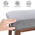 thumbnail image 5 of L'AGRATY Upholstered Bench for End of Bed, 42.5'' Entryway Bench for Living Room, Bedroom Bench with Solid Wood Leg for Living Room Bedroom,Indoor and Hallway (Bench, Grey), 5 of 10