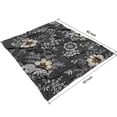 thumbnail image 2 of Dark Pioneer Flower Pattern Blanket,Comfortable Soft Flannel Throw Blanket,All Season,Warm Lightweight Blankets for Sofa Bed Couch Living Room Chair,50"x60", 2 of 4