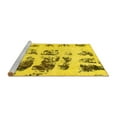thumbnail image 2 of Ahgly Company Machine Washable Indoor Rectangle Abstract Yellow Modern Area Rugs, 5' x 7', 2 of 4