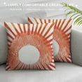 thumbnail image 3 of COMIO  Abstract Moon Phase Sunrise Decorative Throw Pillow Covers,Modern Bohemian Pillow Cases Cushion for Home Living Room Bedroom, Boho Sunshine Gifts for Women Girls (orange-2), 3 of 5